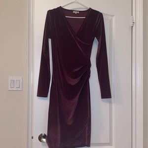 Wilfred/Aritzia long sleeve velvet dress